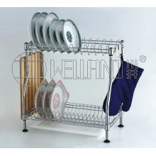 Bricolaje cromo metal cocina plato escurridor rack (cj-c1137)